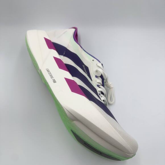 Mens Size 9.5 Adidas Running Shoes Adizero Adios PRO 4 Core White Purple JR1656 main image 5